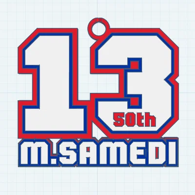 Mặt dây chuyền 3D kỷ niệm 50 bàn thắng của Cole Caufield (NHL)