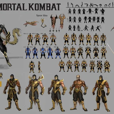Mô hình Scorpion Dummy 13 - Chiến binh Mortal Kombat cho fan in 3D