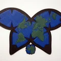 Mô hình Bản đồ thế giới Waterman Butterfly - Thumbnail 1