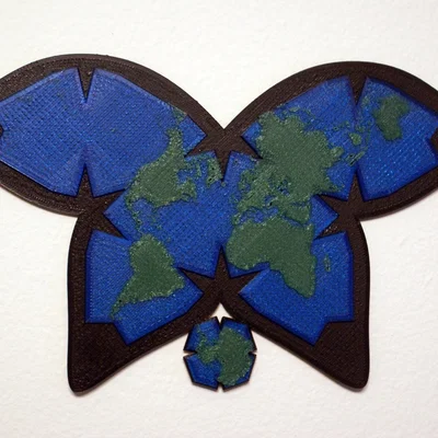 Mô hình Bản đồ thế giới Waterman Butterfly