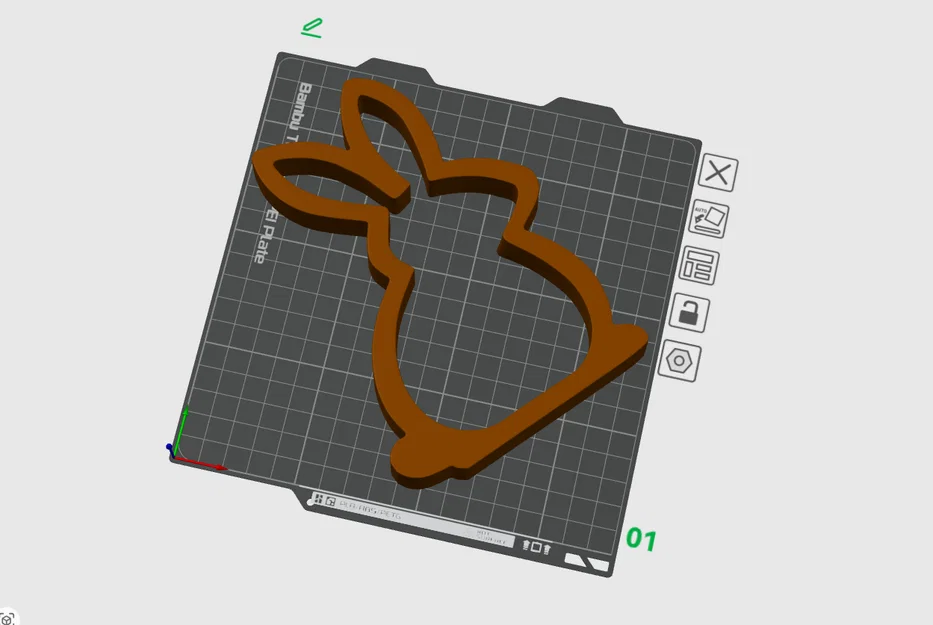 Easter Bunny – Mô hình thỏ in 3D dạng Outline - Image 2