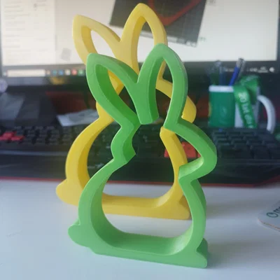 Easter Bunny – Mô hình thỏ in 3D dạng Outline