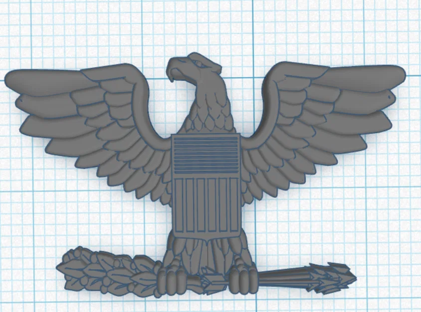 Mô hình 3D phù hiệu cấp bậc sĩ quan Không quân (Air Force Officer Ranks) - Image 6