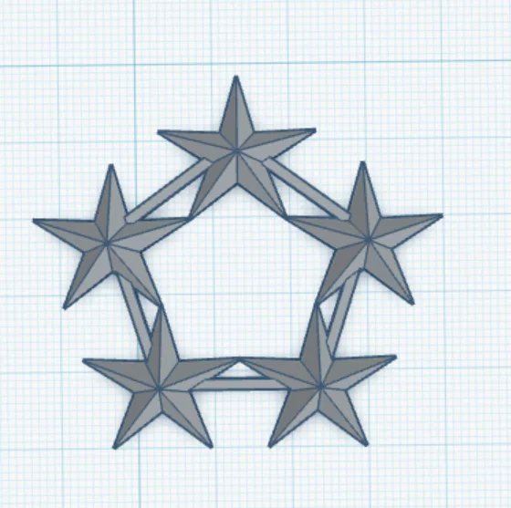 Mô hình 3D phù hiệu cấp bậc sĩ quan Không quân (Air Force Officer Ranks) - Image 11