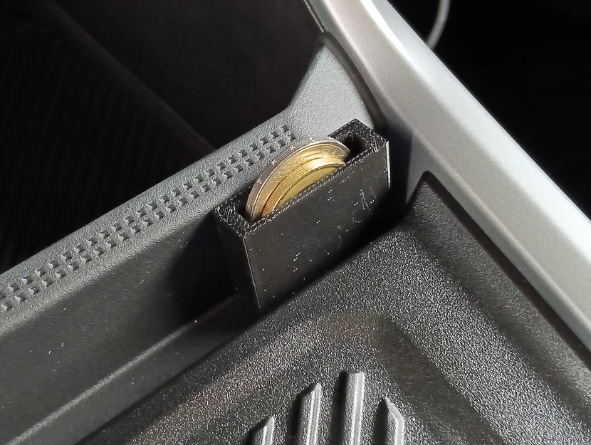 Đế giữ đồng xu xe đẩy siêu thị đơn giản trên xe hơi - Image 7