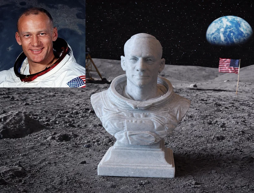 Tượng bán thân Buzz Edwin Eugene Aldrin Jr. - Image 1
