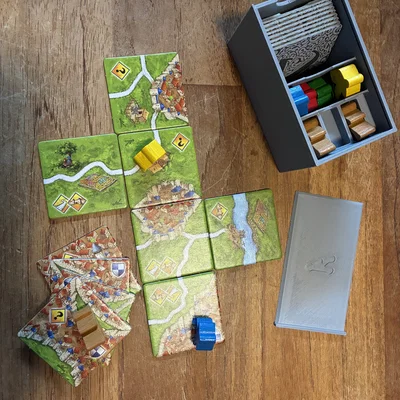 Hộp lưu trữ 3D cho Carcassonne: Siege & Defense tiện lợi