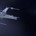 Mô hình tàu vũ trụ Low-poly kiểu Star Wars (X-wing) cho in 3D - Thumbnail 1
