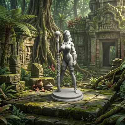 Sexy Tribal Guardian – Nữ chiến binh cầm trượng