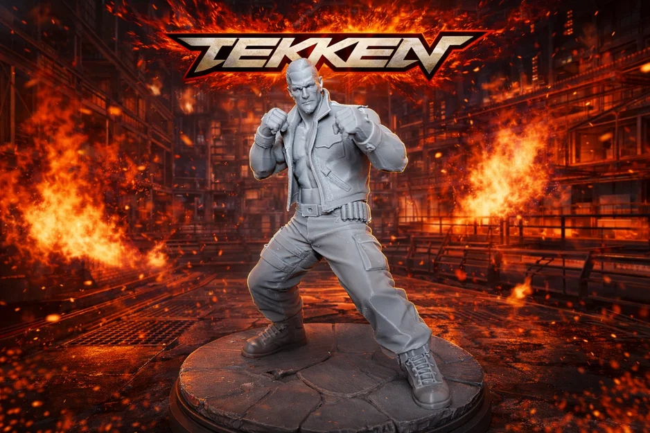 Mô hình 3D nhân vật Bryan Fury từ game Tekken ấn tượng - Image 1