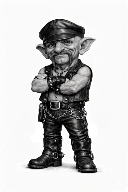 Mô hình Yêu tinh Leatherboy cưỡi xe cùng móng ngựa - Image 1