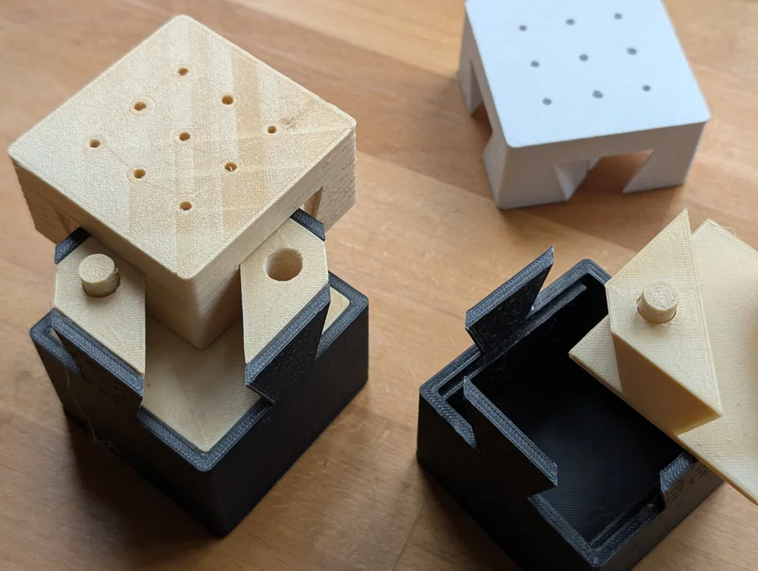 Hộp giải đố khớp đuôi én (Impossible dove tail box) - Image 3