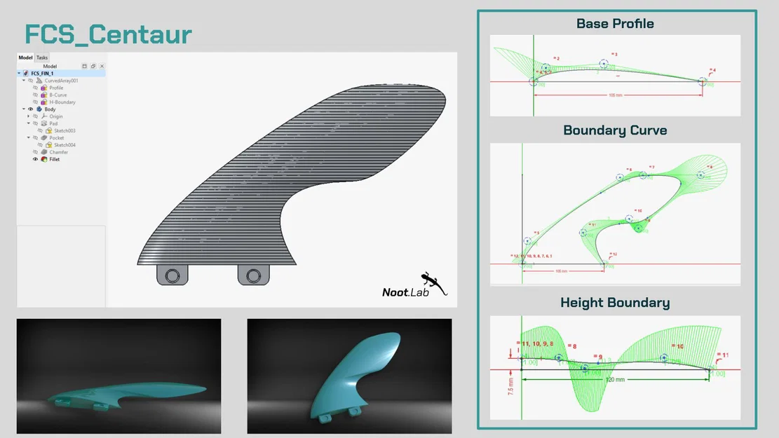 Bộ vây lướt sóng FCS Centaur - Image 2