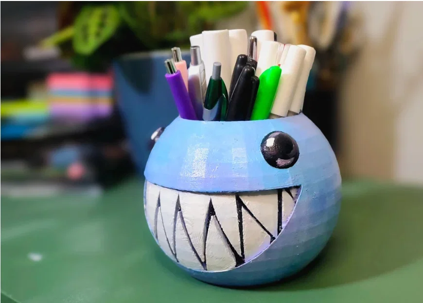 Mô hình hộp đựng bút Bubble (TADC) in 3D trang trí bàn làm việc - Image 1