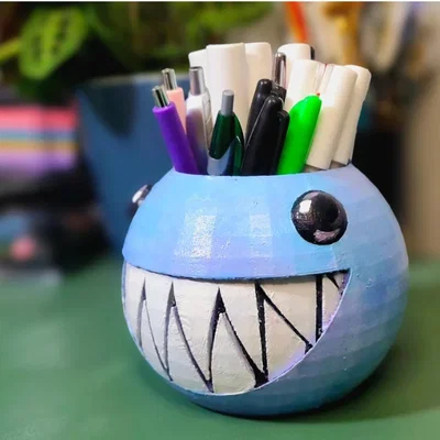 Mô hình hộp đựng bút Bubble (TADC) in 3D trang trí bàn làm việc