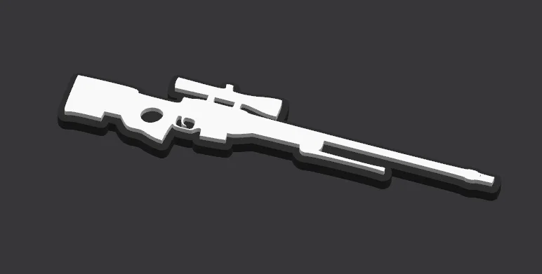 Móc khóa hình súng tỉa AWP cực chất cho dân chơi game - Image 1