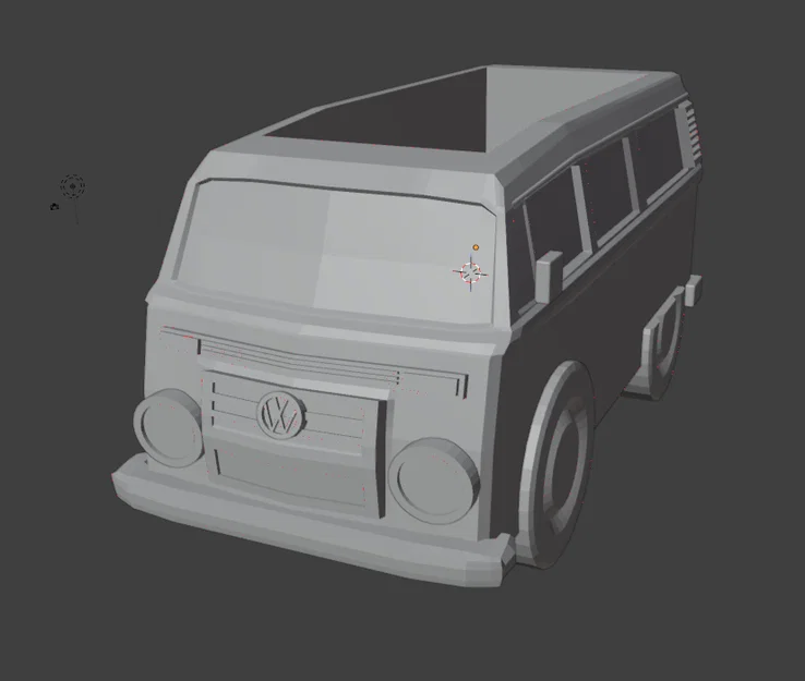 Mô hình xe VW T2 Kombi để đồ trang trí in 3D độc đáo - Image 1