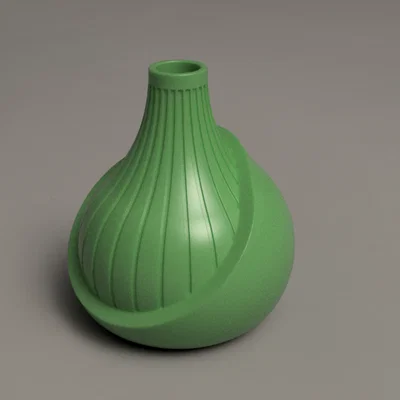 Bình Hoa Hành Hữu Cơ Có Rãnh - Decor Tối Giản