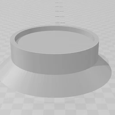 Thiết kế 3D đế nâng chân giường tròn