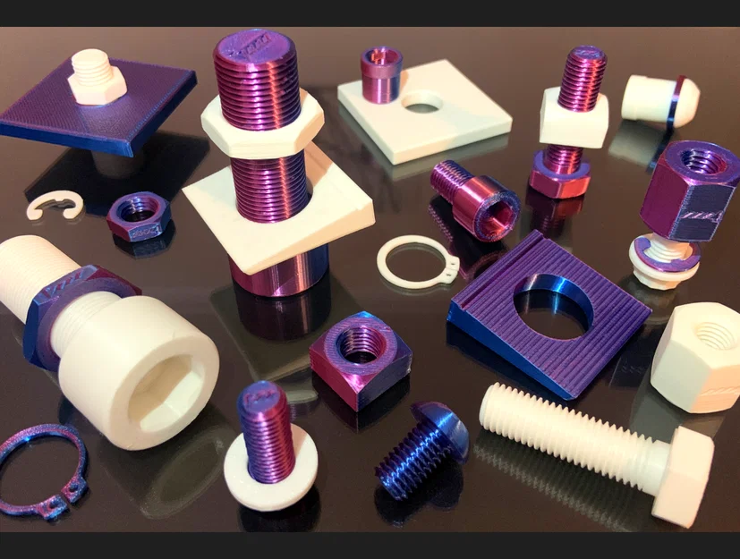 STL linh kiện phần cứng - Bu lông, Đai ốc & Vòng đệm - Image 1