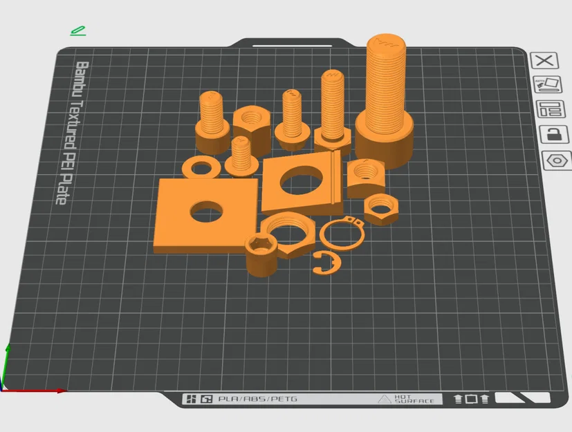 STL linh kiện phần cứng - Bu lông, Đai ốc & Vòng đệm - Image 2