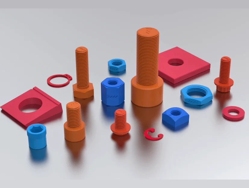 STL linh kiện phần cứng - Bu lông, Đai ốc & Vòng đệm - Image 3