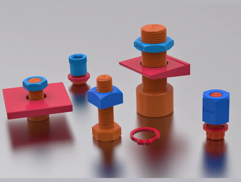 STL linh kiện phần cứng - Bu lông, Đai ốc & Vòng đệm - Image 4