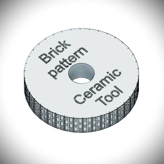 Con lăn tạo vân gạch 3D cho nghệ thuật làm gốm thủ công - Image 1