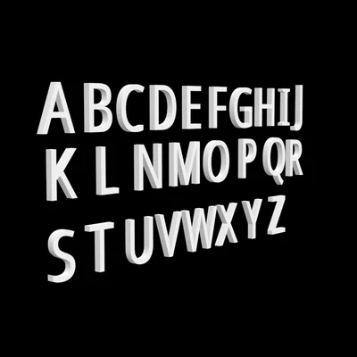 Bộ chữ cái trang trí (Letters)