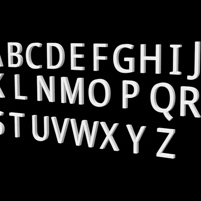 Bộ chữ cái trang trí (Letters)