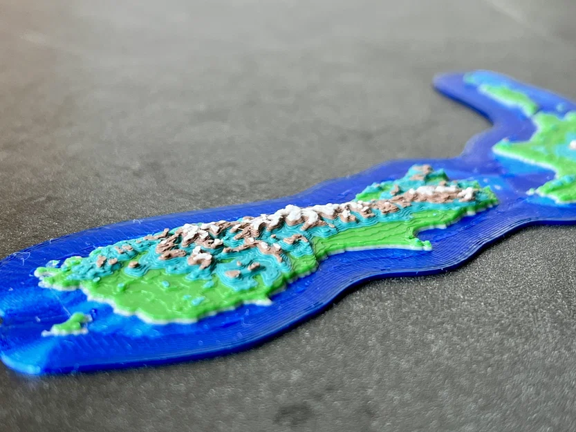 Aotearoa New Zealand - Bản đồ địa hình 3D - Image 8