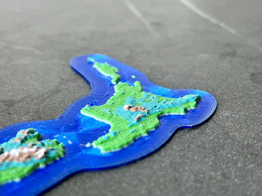 Aotearoa New Zealand - Bản đồ địa hình 3D - Image 9