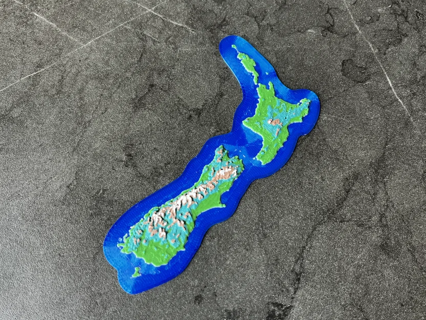 Aotearoa New Zealand - Bản đồ địa hình 3D - Image 10