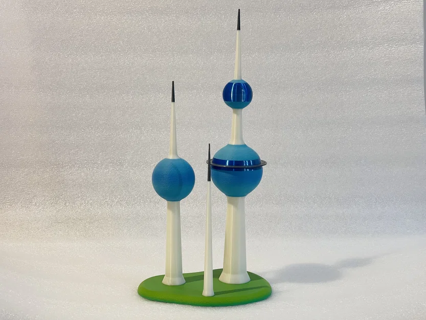 Mô hình tháp biểu tượng Kuwait Towers - Image 1