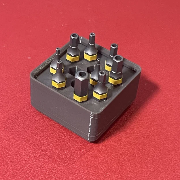 Khay Đựng Mũi Khoan Lục Giác Gridfinity Với Lỗ Rộng Hơn - Image 2