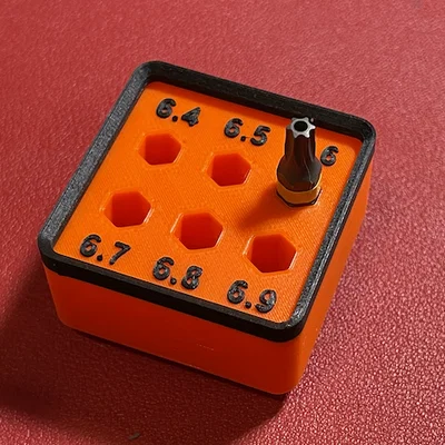 Khay Đựng Mũi Khoan Lục Giác Gridfinity Với Lỗ Rộng Hơn