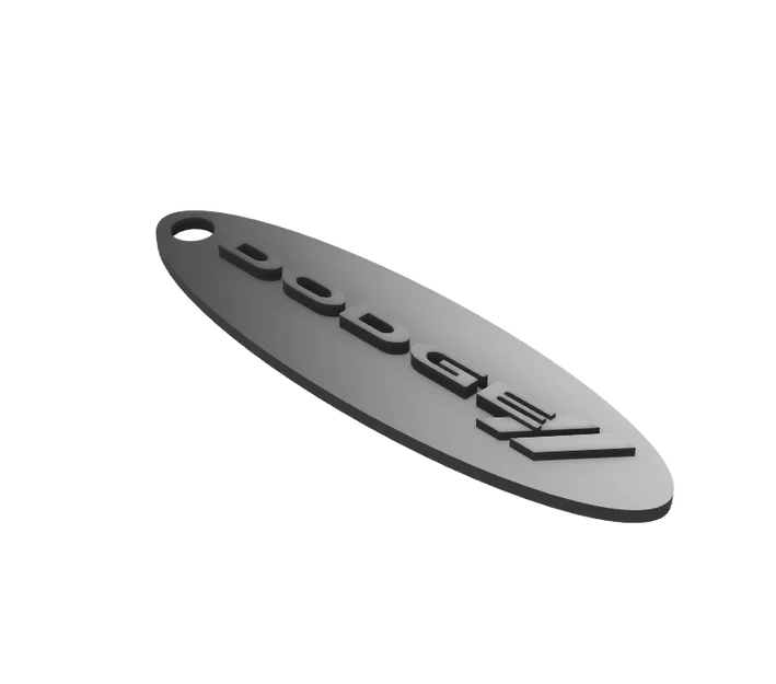 Móc khóa logo Dodge thiết kế 3D độc đáo cho dân mê xe - Image 1