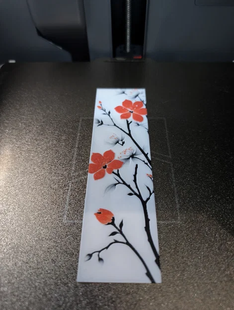 Cherry Blossom Bookmark - Single Flowers (Kẹp sách hoa anh đào) - Image 2