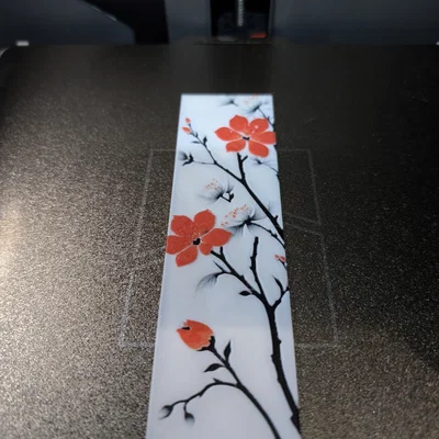 Cherry Blossom Bookmark - Single Flowers (Kẹp sách hoa anh đào)