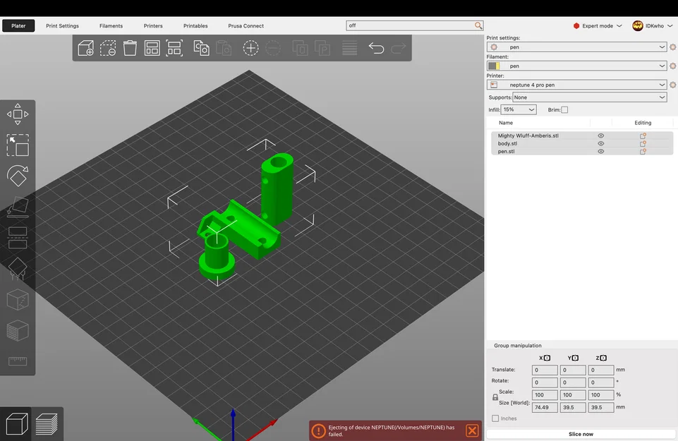 Bộ chuyển đổi Pen Plotter cho Neptune 4 - Image 2