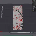 Cherry Blossom Bookmark - HueForge - Thumbnail 6