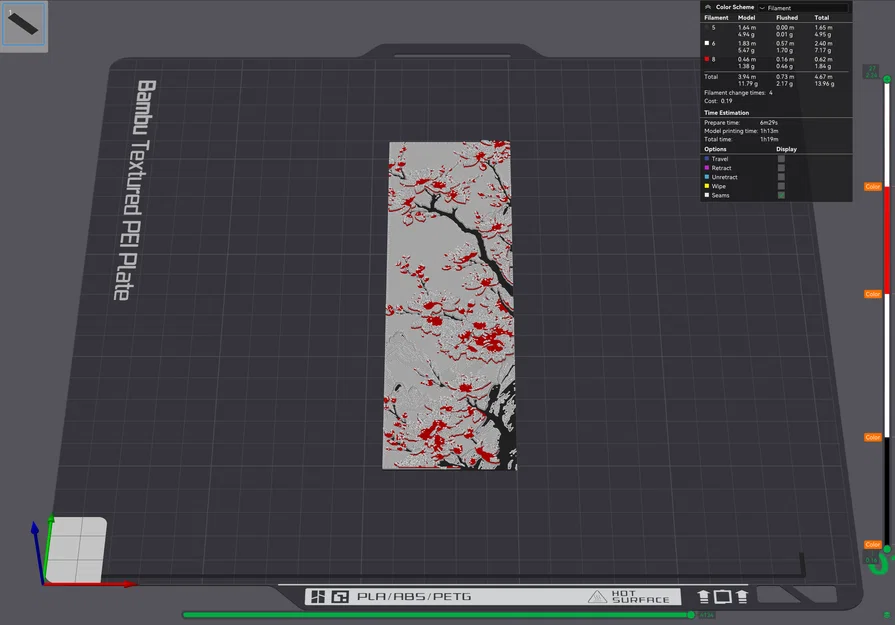 Cherry Blossom Bookmark - HueForge - Image 7