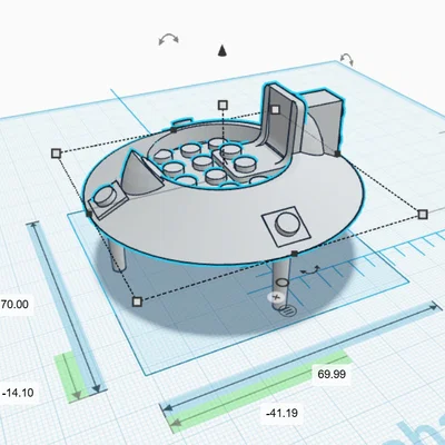 Mô hình tàu vũ trụ UFO tương thích LEGO tự in 3D độc đáo