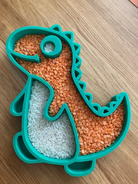 Khay phân loại đồ chơi hình khủng long T-rex cho bé - Image 1