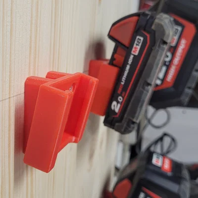 Giá treo pin Milwaukee M18 - Phụ kiện 3D cho xưởng gọn gàng