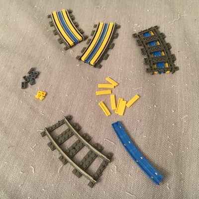 Bộ gạch ốp trang trí đường ray cong LEGO R40 (3D Print)