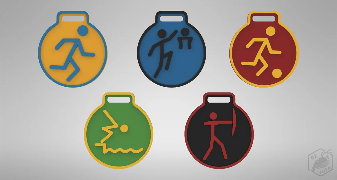 Thiết kế huy chương thể thao 3D - Tùy chỉnh vinh danh cho mọi giải đấu - Image 1