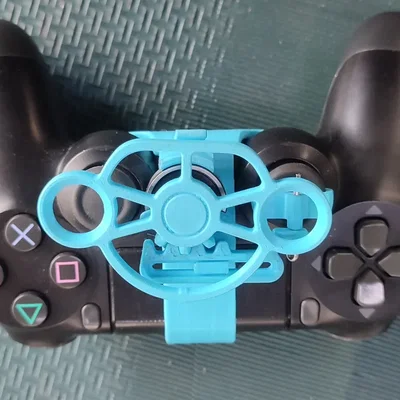 Tay lái mini (Mini Steering Wheel) cho tay cầm PS4 - Tăng trải nghiệm đua xe