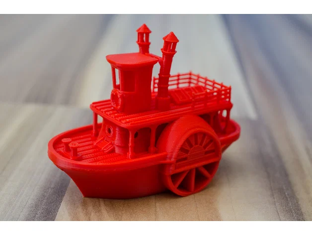 Mô hình tàu hơi nước bánh guồng cổ điển kèm đế trưng bày (Visual Benchy) - Image 3