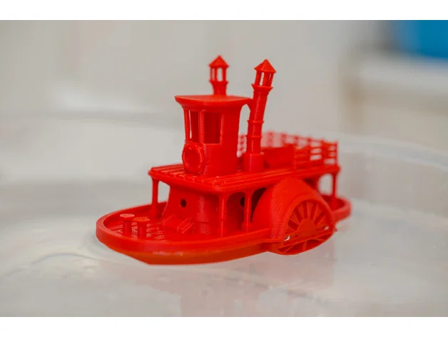 Mô hình tàu hơi nước bánh guồng cổ điển kèm đế trưng bày (Visual Benchy) - Image 4